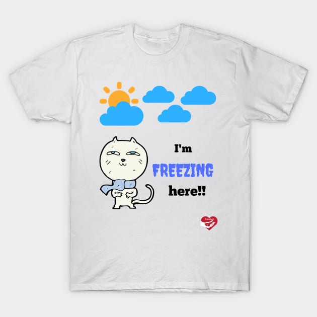 Freezed cat T-Shirt by Friendipets